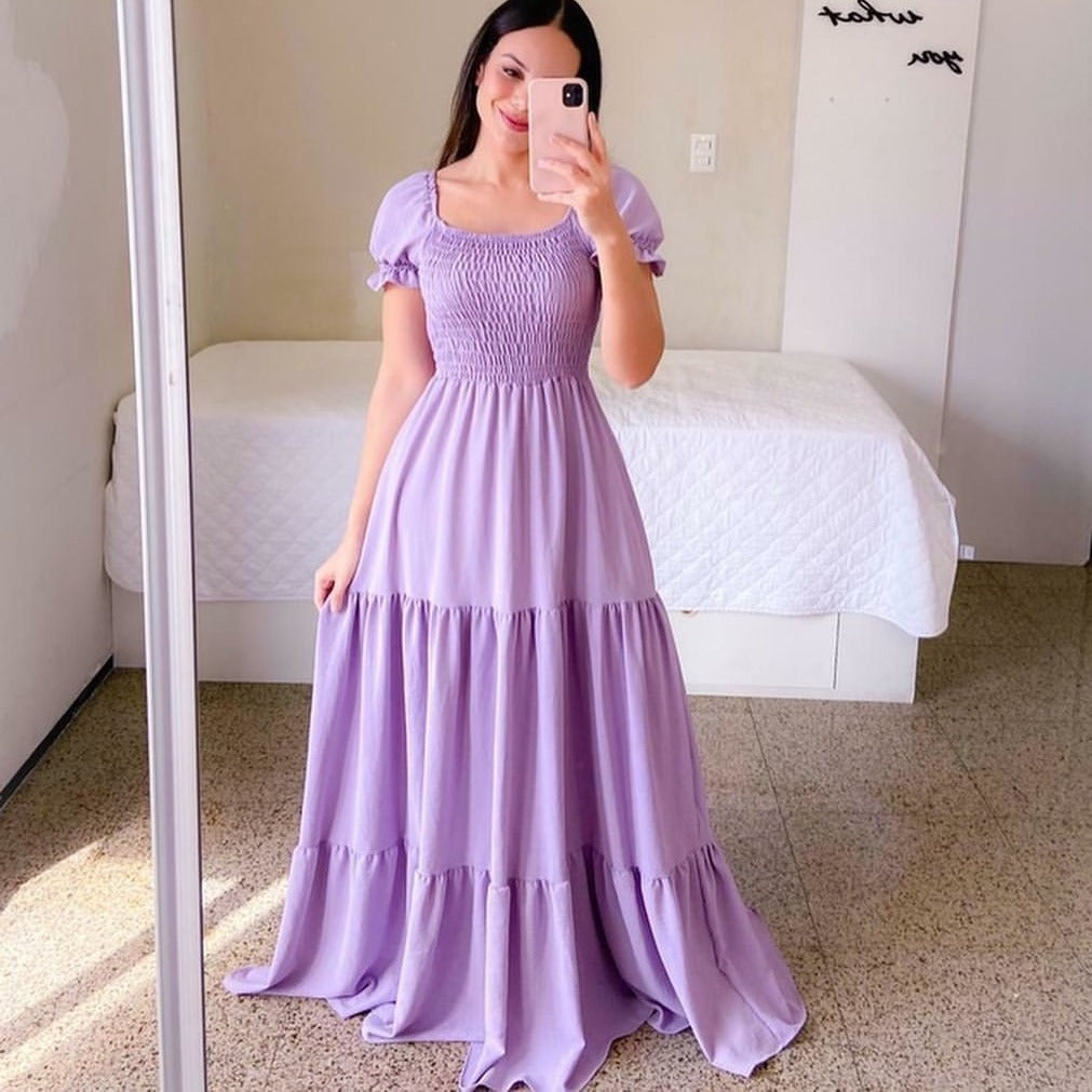 Drune - Schulterfreies Midikleid