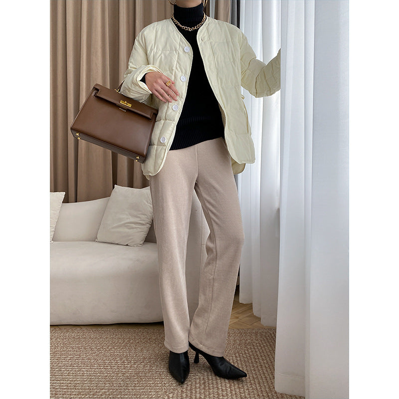 Damen Bequeme Loungehose mit weitem Bein Drune