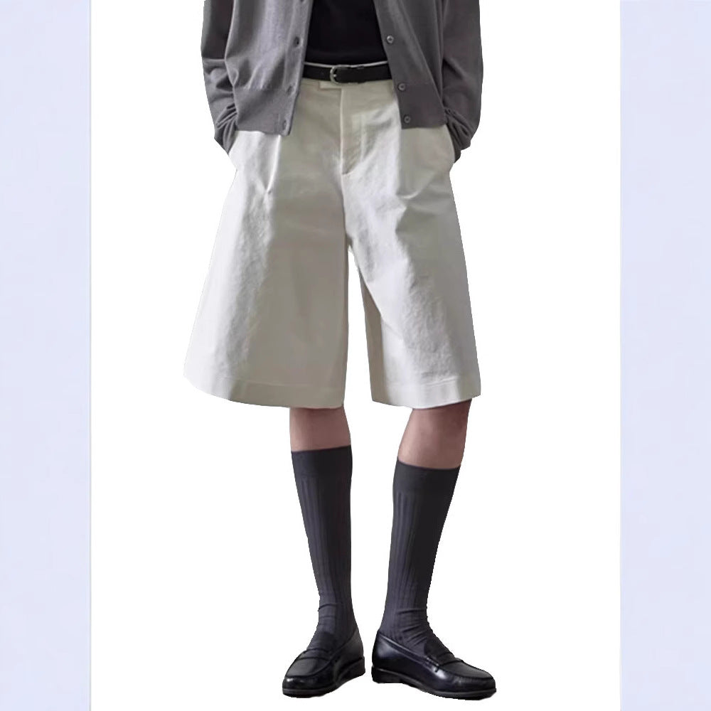 Damen Elegante und bequeme weitem Stoff-Shorts Drune