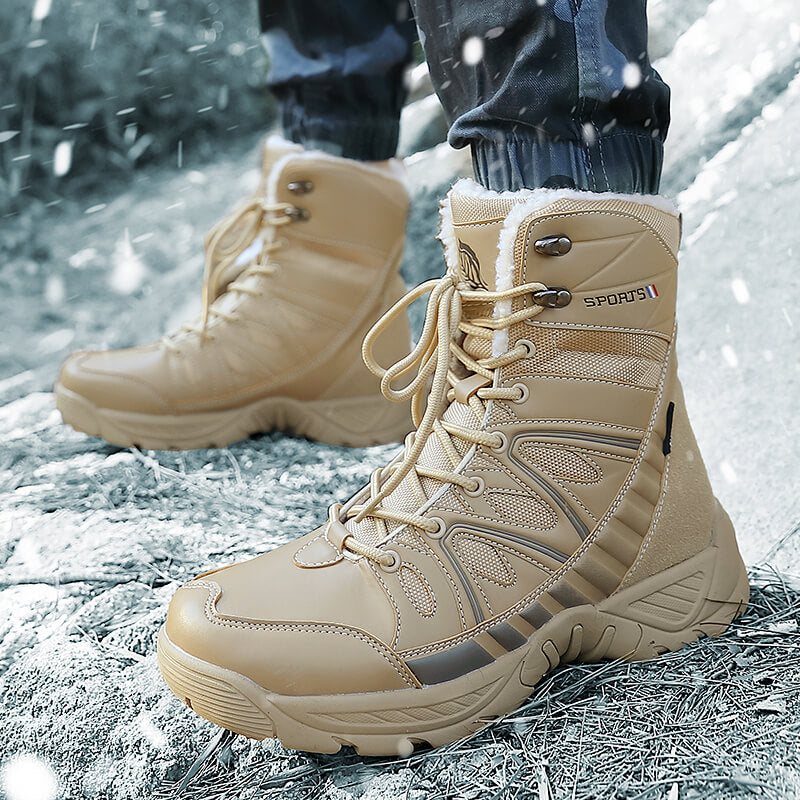 Damen Isolierte Winterstiefel mit rutschfester Sohle und wärmendem Innenfutter Drune