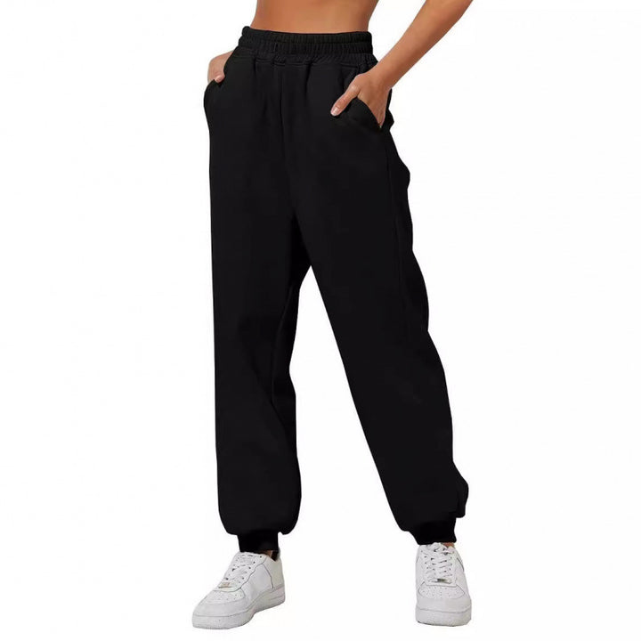 Damen Jogginghose mit elastischem Bund und seitlichen Eingrifftaschen Drune