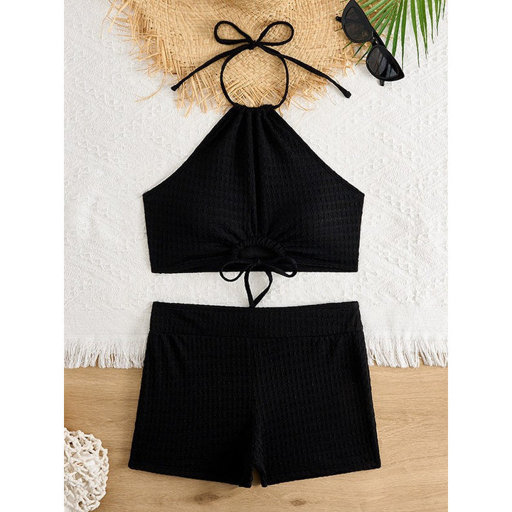 Damen Bikini-Set mit raffinierten Schnittdetails und elastischen Trägern Drune