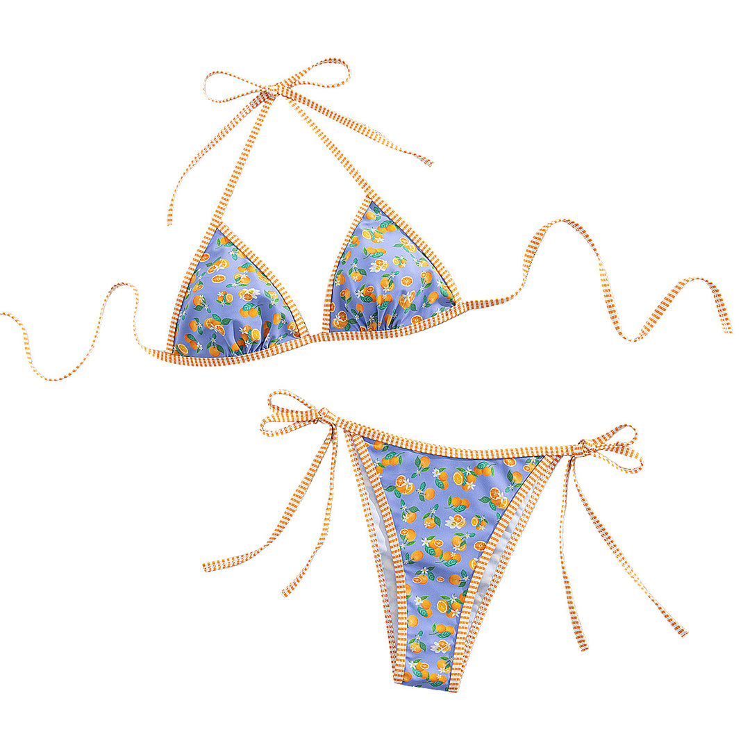 Damen Triangel-Bikini mit Häkeloberteil Drune