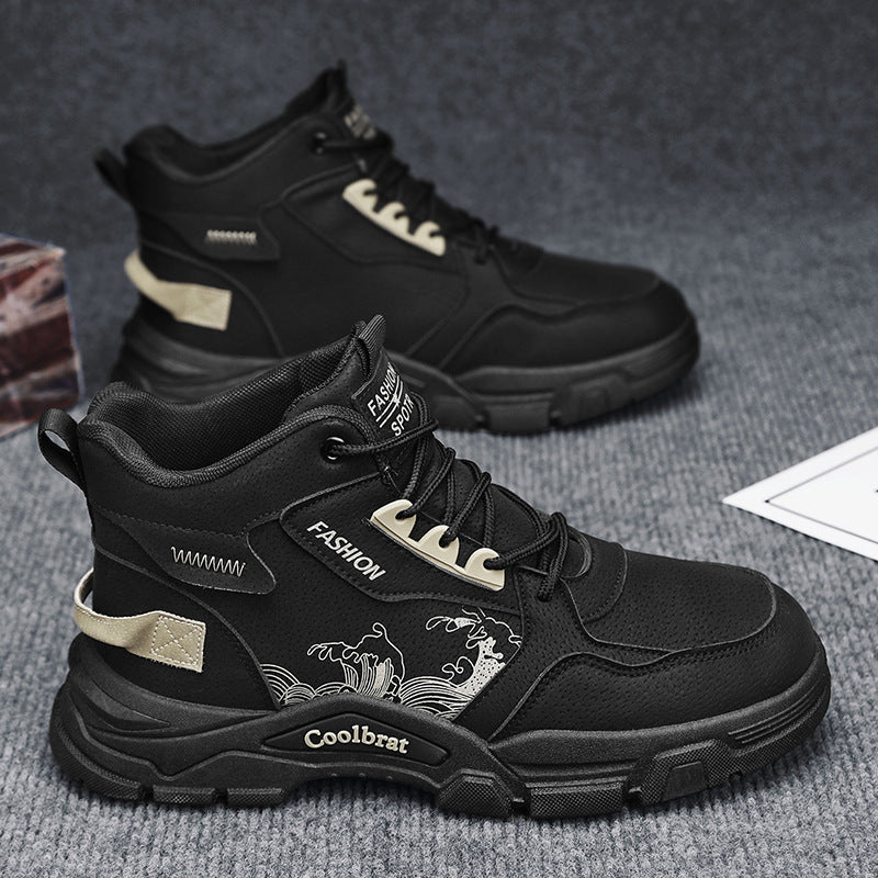 Damen Sportliche High-Top Sneakers mit atmungsaktivem Obermaterial und rutschfester Sohle Drune