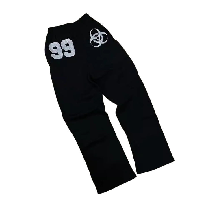 Damen Sweathose mit urbanem Biohazard-Design und komfortablem Schnitt Drune
