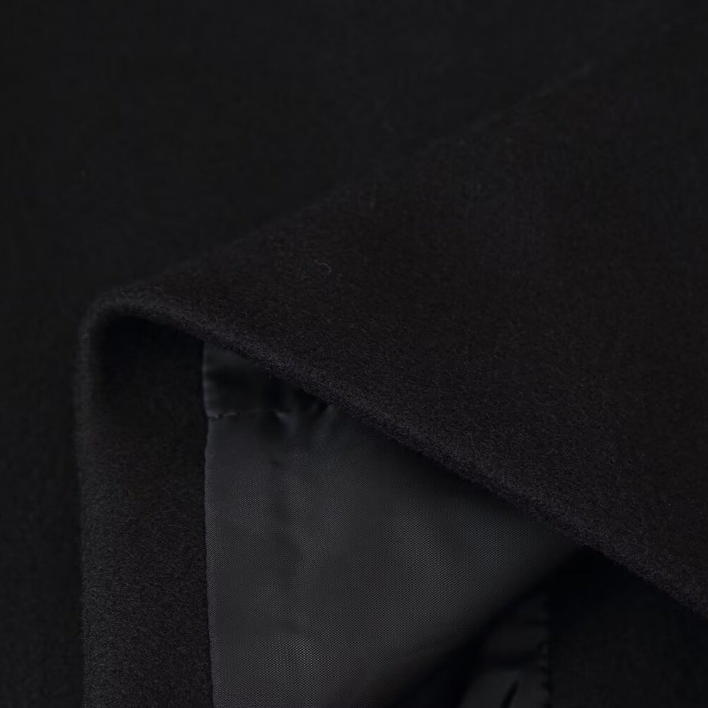 Damen modische Jacke mit hochgeschlossenem Kragen und Knopfdetails Drune