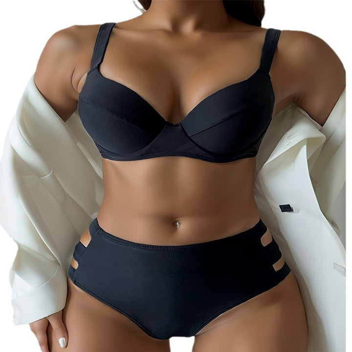 Damen Hochtaillierter Bikini mit einzigartigen Cut-Out-Details Drune