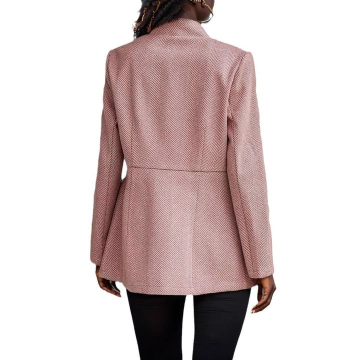Damen Eleganter strukturiertes Blazer-Jacke Drune