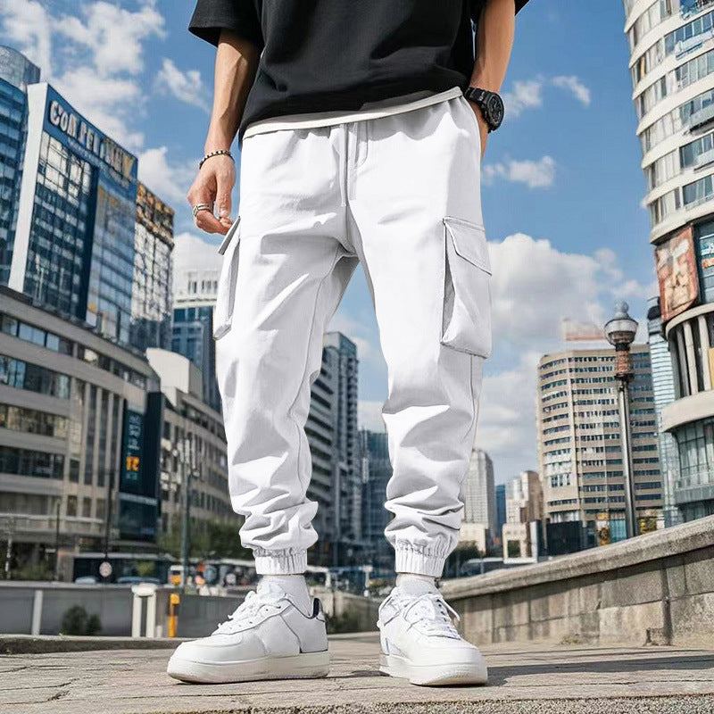 Herren Cargo-Hose mit praktischen Seitentaschen und elastischem Bund Drune
