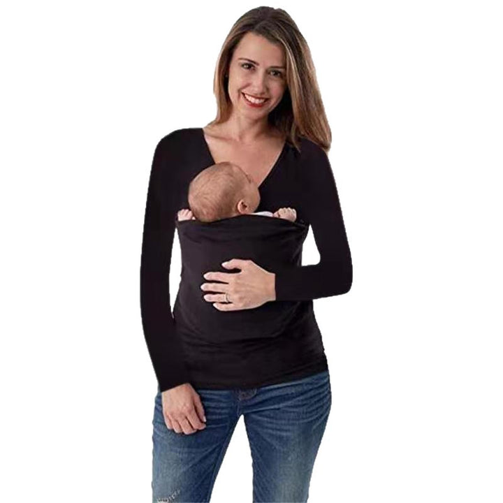 Damen Tragepullover mit V-Ausschnitt und langem Arm Drune