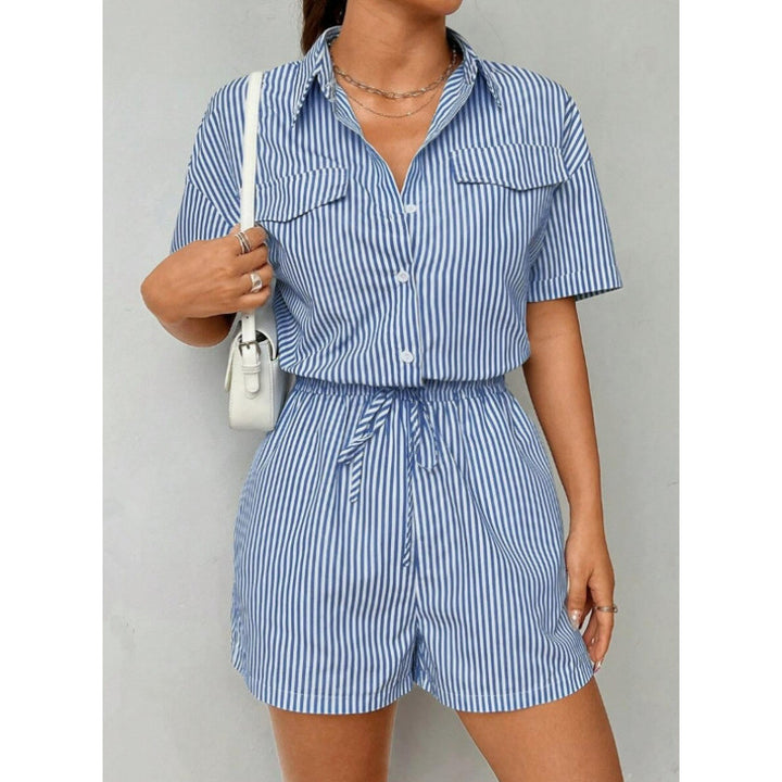Damen Kurzoverall mit taillierter Passform und praktischen Taschen Drune