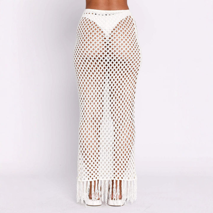 Damen gehäkelter Bikini und Röhrenhose Set Drune