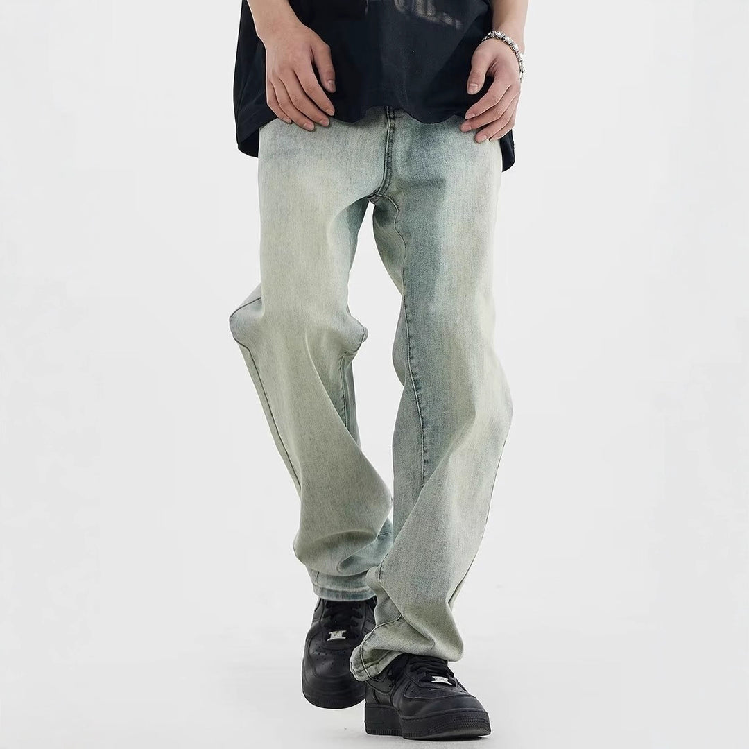 Herren lockere Denim-Jeans mit niedriger Bundhöhe Drune