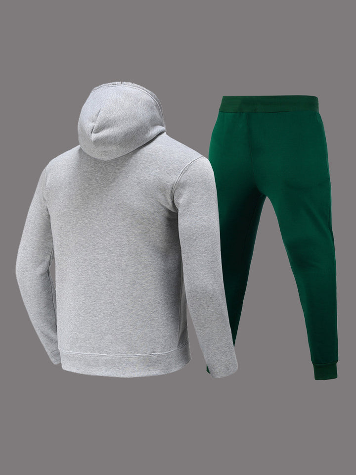 Damen Sportliches Hoodie und Jogginghose Set mit kreativem Schriftzug Drune