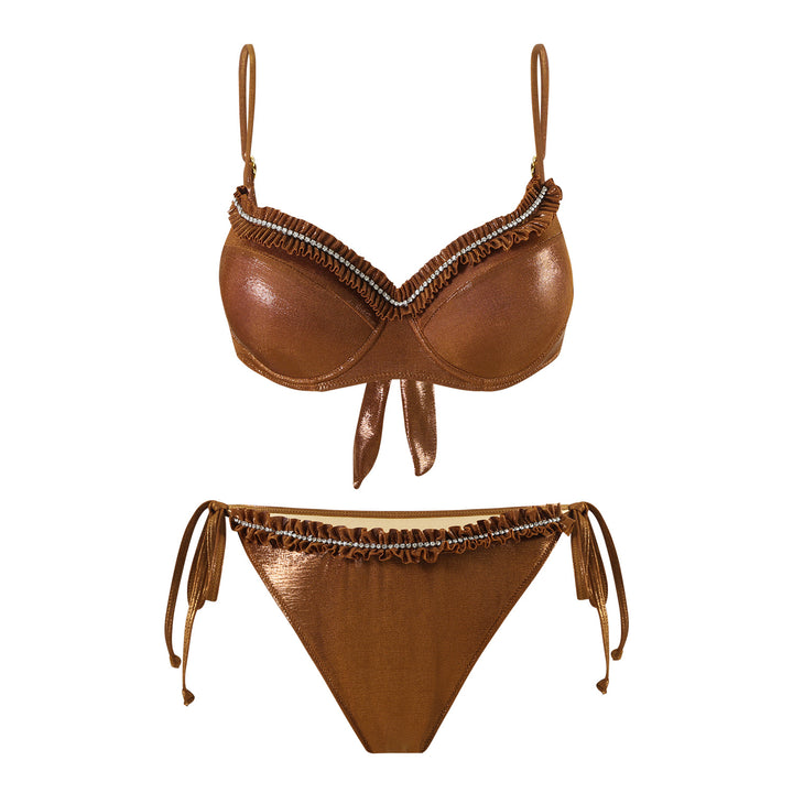 Damen Bikiniset mit fließendem Rock Drune