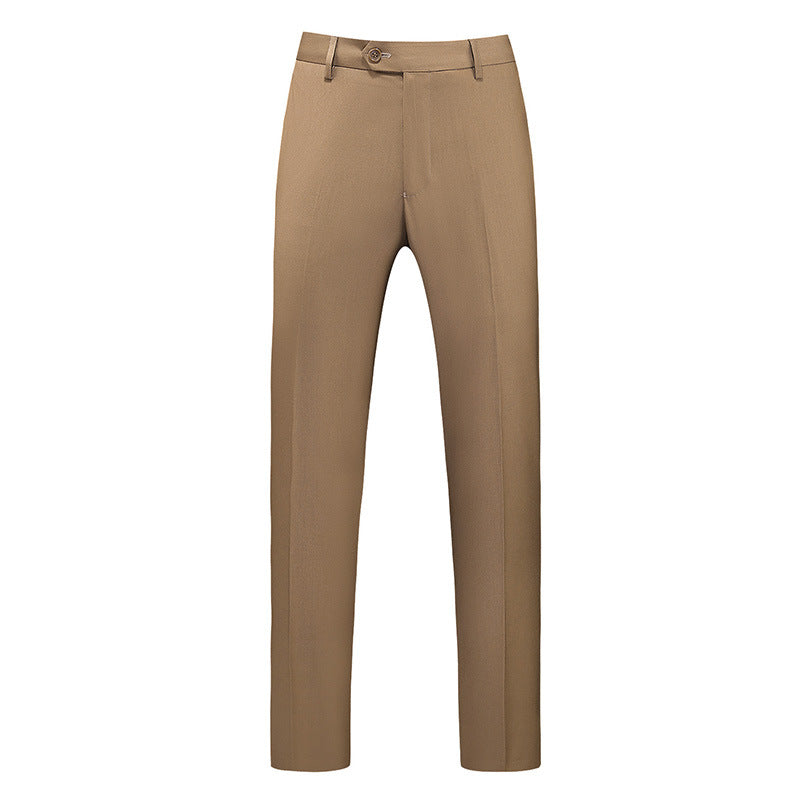 Herren nan schlanke Premium-Bügelfaltenhose mit Stretchbund und knitterarmem Gewebe Drune