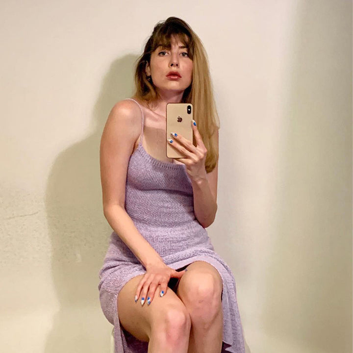 Damen Figurausgleichendes Maxikleid mit Spaghetti-Trägern Drune