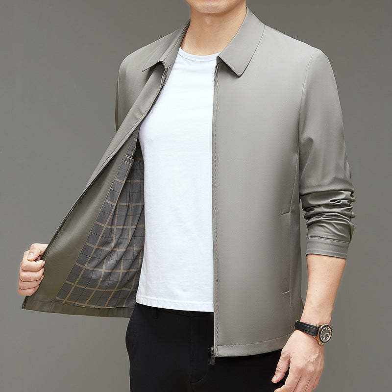 Herren lässige Jacke mit modernen Details und funktionalen Taschen Drune
