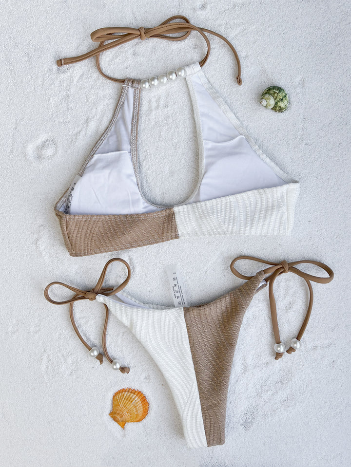 Damen Cut-Out Bikini mit Perlenakzenten Drune