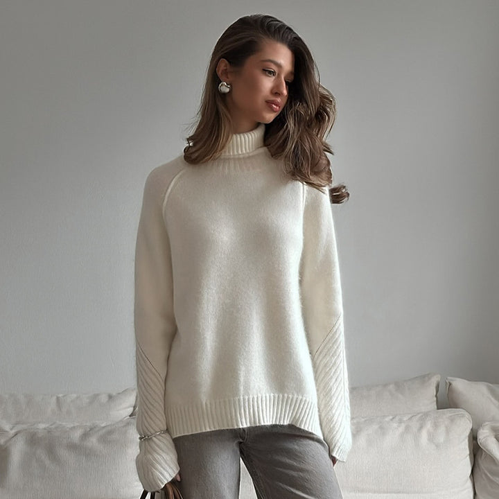 Damen Weicher Fleece-Pullover mit modernem Schnitt und kuscheliger Innenseite Drune