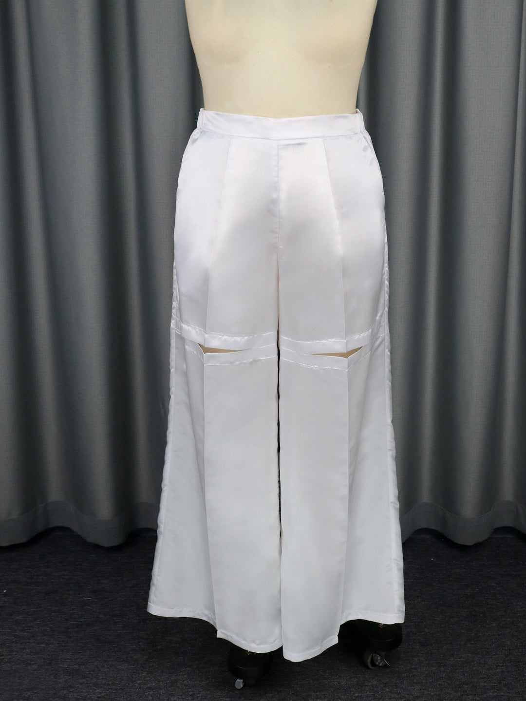 Damen Elegante weit geschnittene Satin-Hose Drune