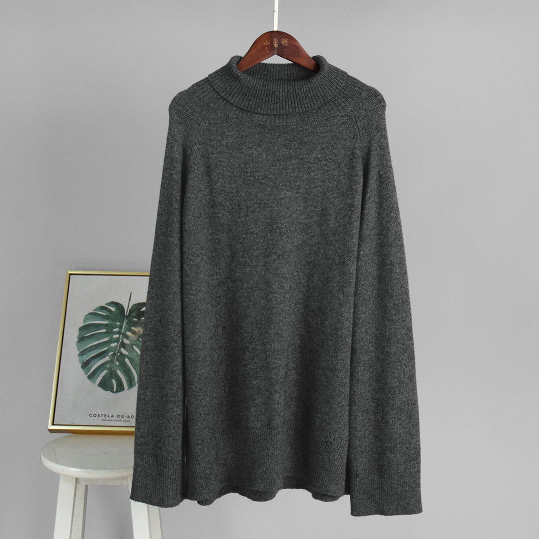 Damen Kuscheliger Rollkragenpullover aus feinem Strickmaterial Drune