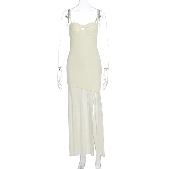 Damen Maxikleid mit elegantem Cut-Out und fließendem Design Drune