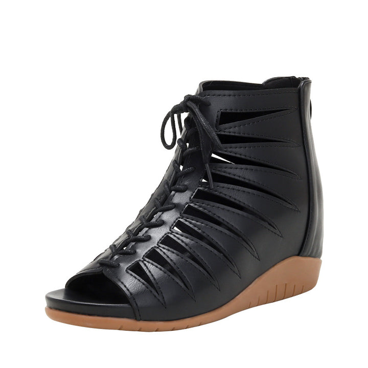 Damen Wedge-Sandalen mit innovativem Schnürsystem und atmungsaktiven Einsätzen Drune