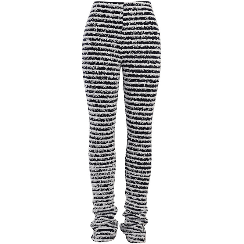 Damen Strickleggings mit raffiniertem Zick-Zack-Muster Drune