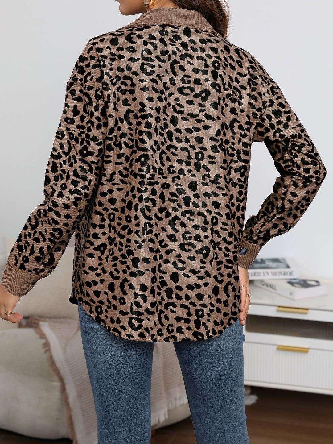 Drune | Of You Leopard Corduroy Shacket