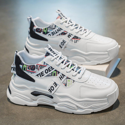 Damen Trendy Chunky Sneakers mit modischem Grafikdesign Drune