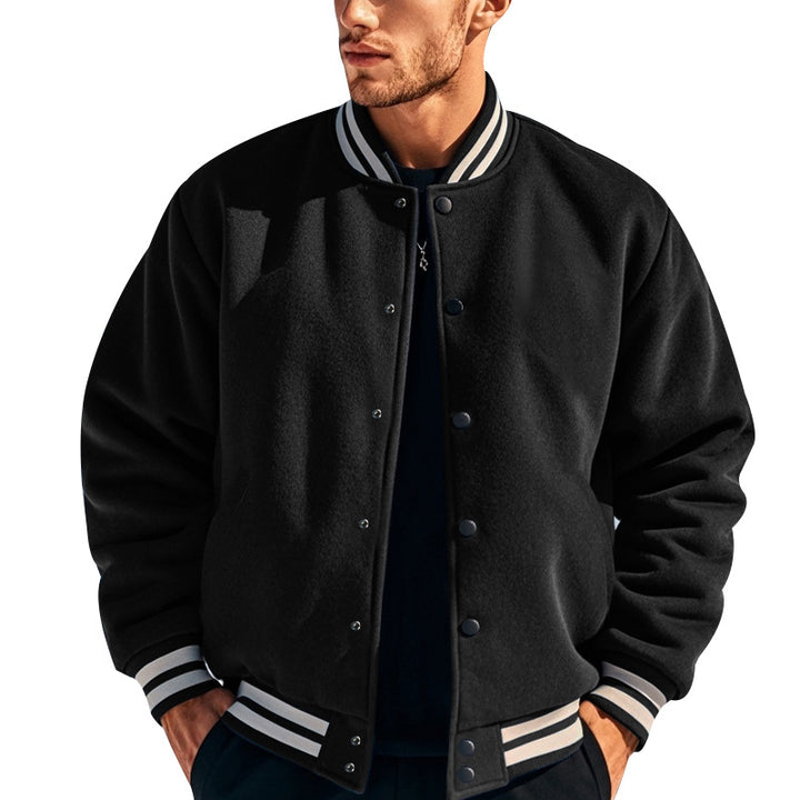 Herren Collegejacke mit elastischen Bündchen und hochwertiger Verarbeitung Drune