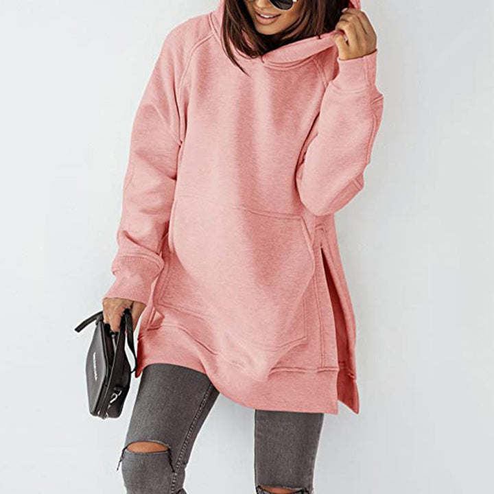 Damen Oversized Kapuzenpullover mit seitlichen Schlitzen und modischem Design Drune