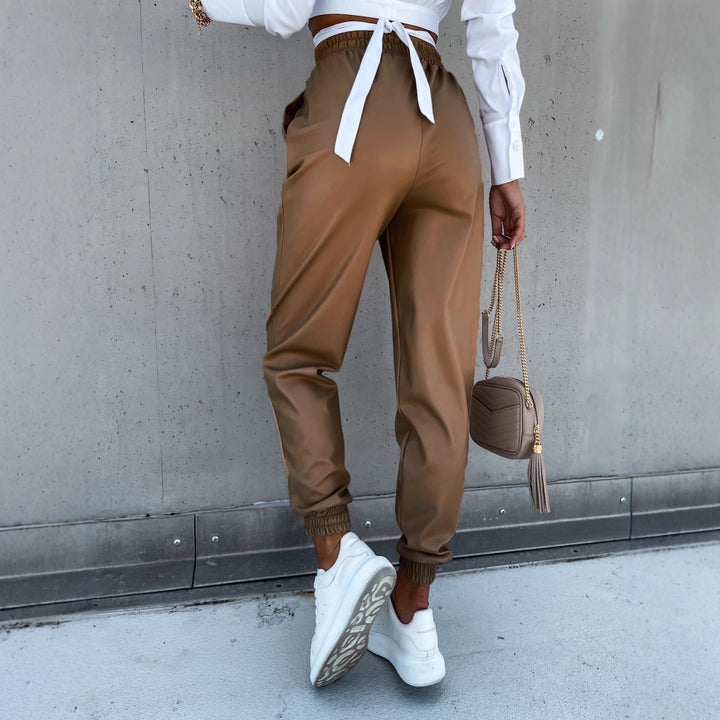 Damen Bequeme Jogginghose mit elastischem Bund und praktischen Taschen Drune