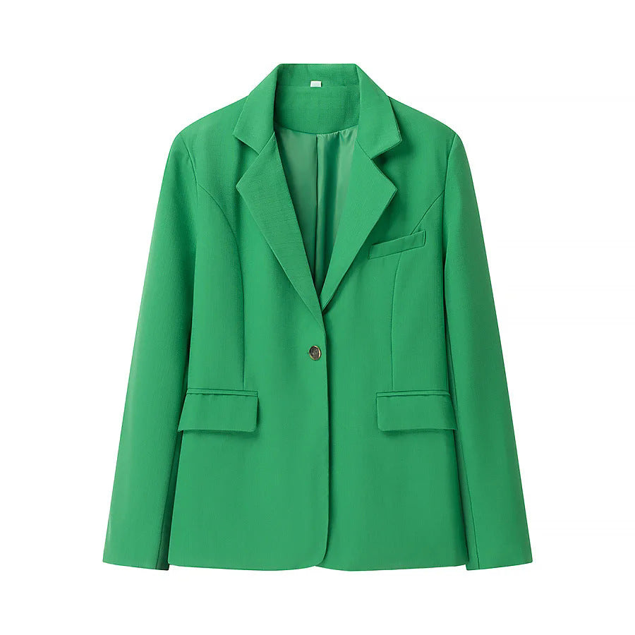 Damen elegante Blazerjacke mit strukturiertem Design und praktischen Taschen Drune