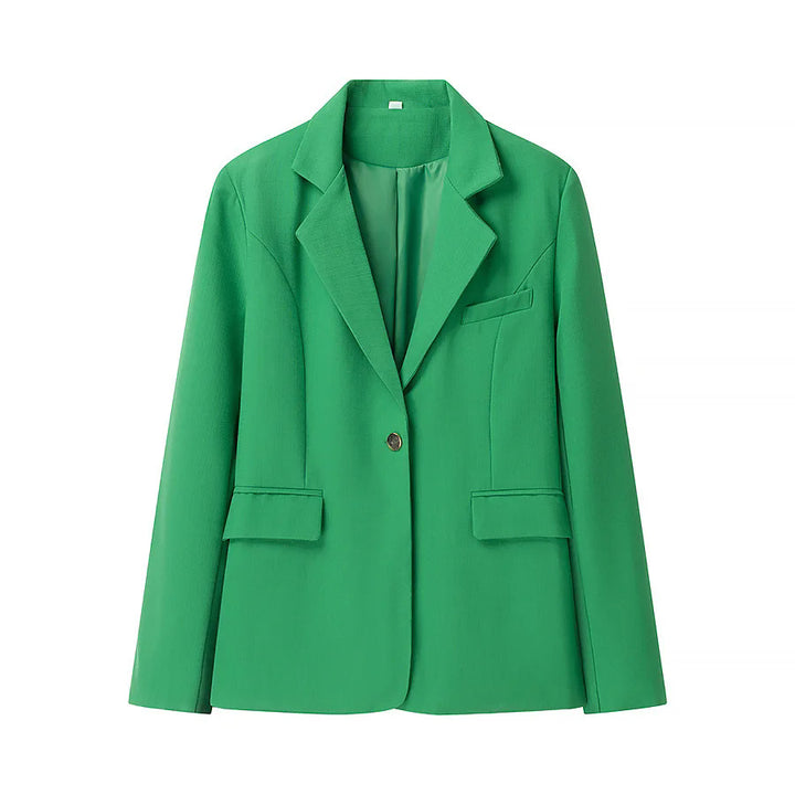 Damen elegante Blazerjacke mit strukturiertem Design und praktischen Taschen Drune