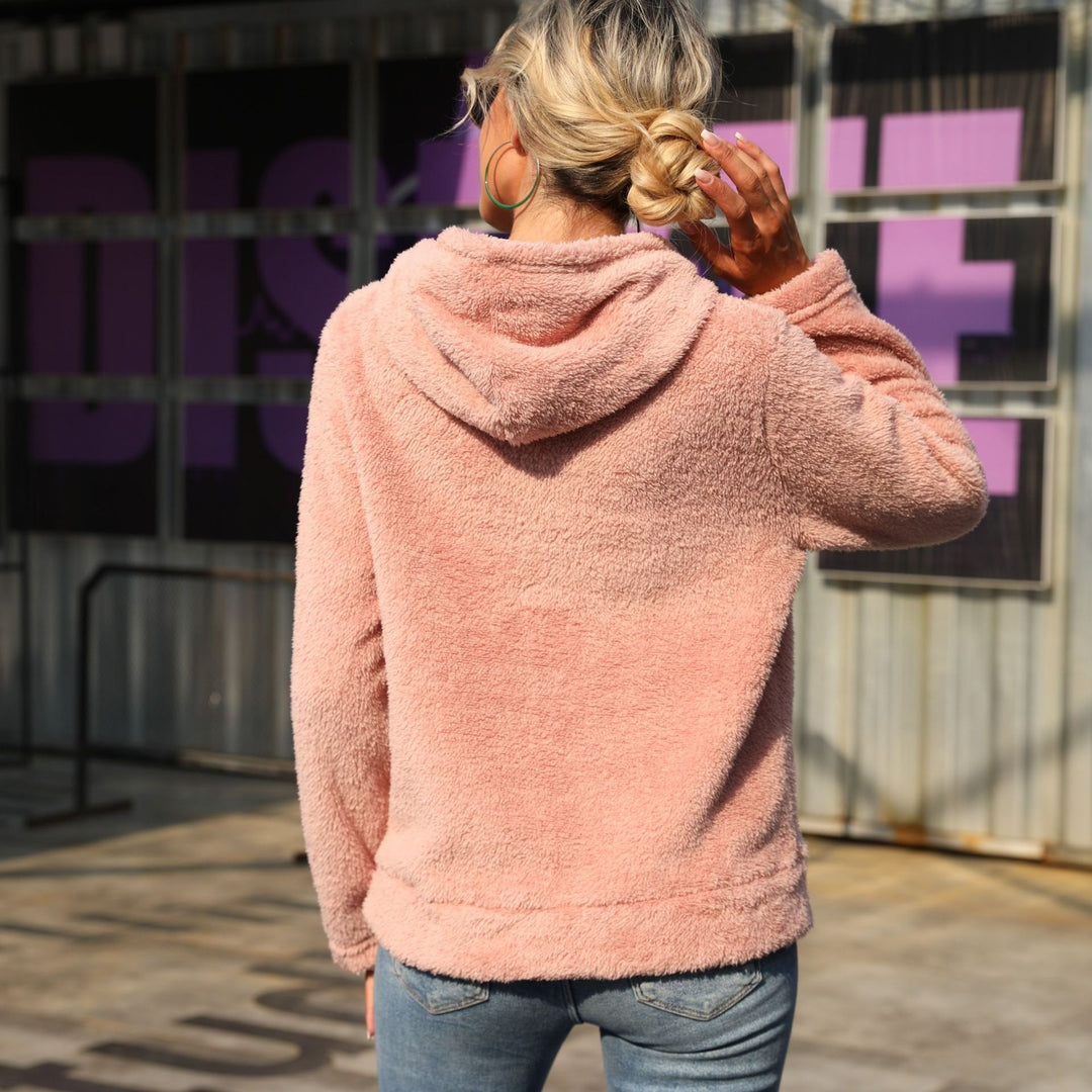 Damen Kuscheliger Hoodie mit tierischem Motiv Drune