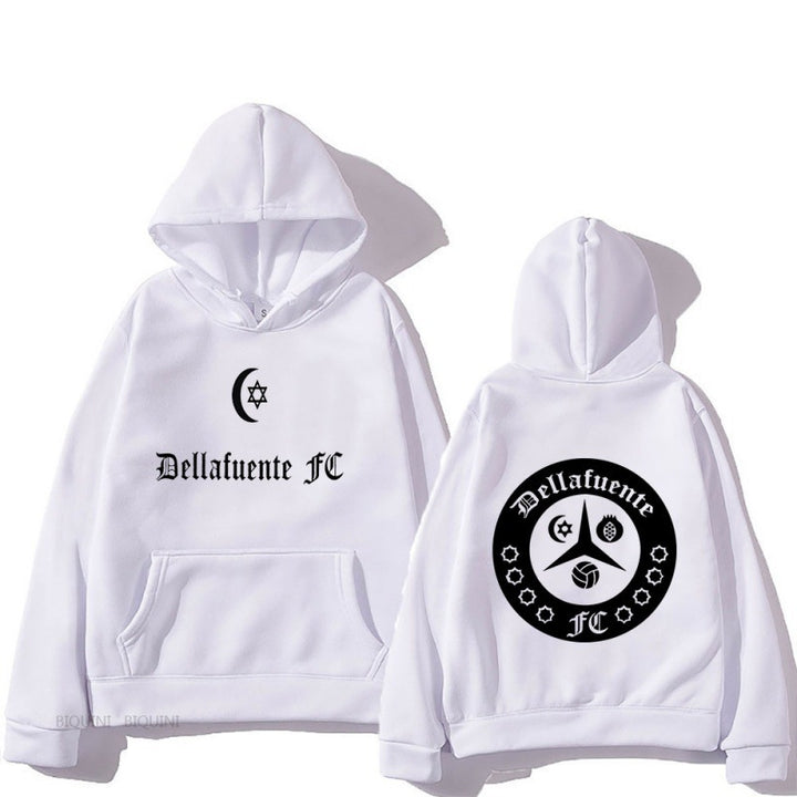 Damen Kapuzenpullover mit künstlerischem Motiv und bequemer Passform Drune