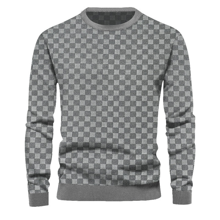 Herren Strukturierter Pullover aus hochwertigem Baumwollmix Drune