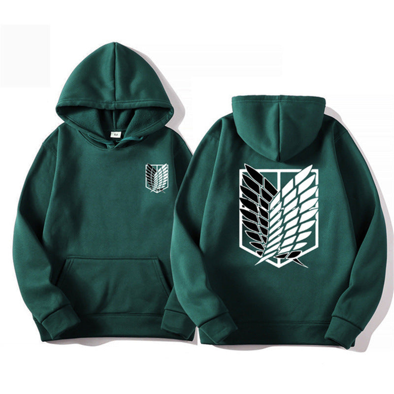 Damen Kapuzenpullover mit klassischem Anime-Motiv Drune