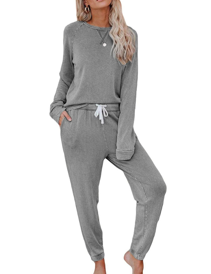Damen Bequemes Lounge-Set mit schickem Oversized-Pullover und entspannender Hose Drune
