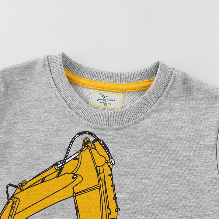Jungen Sweatshirt mit originellem Bagger-Motiv Drune