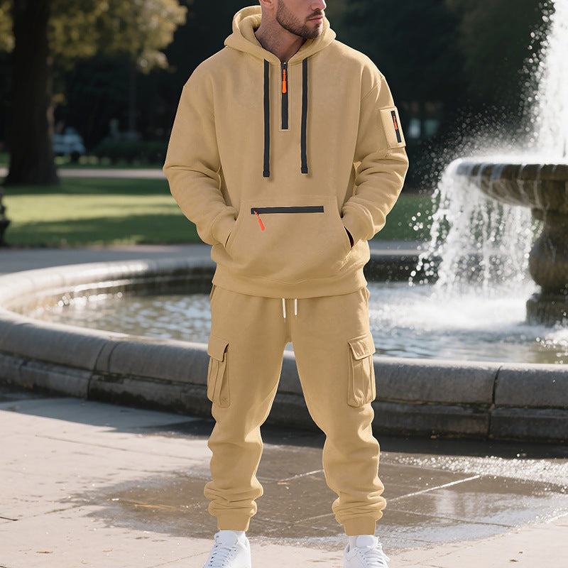 Herren Trainingsanzug mit modernem Schnitt und praktischen Taschen Drune