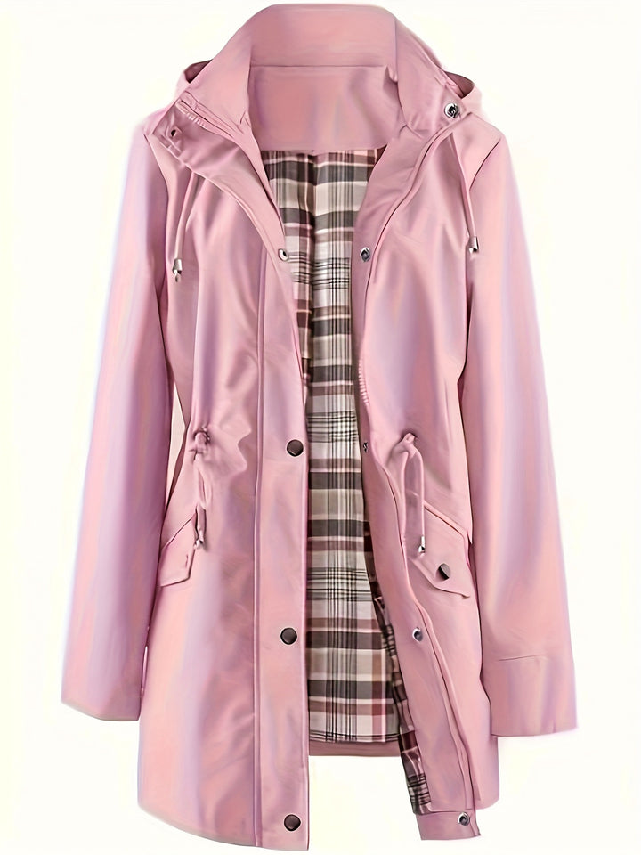 Damen funktionale Outdoor-Jacke mit verstellbarem Taillenzug und Innenfutter Drune