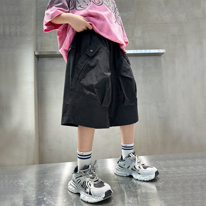 Jungen lässige Cargo-Shorts mit vielseitigen Taschen Drune