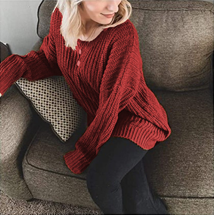 Damen Grobstrickpullover mit weitem Schnitt und lässigem Tragekomfort Drune