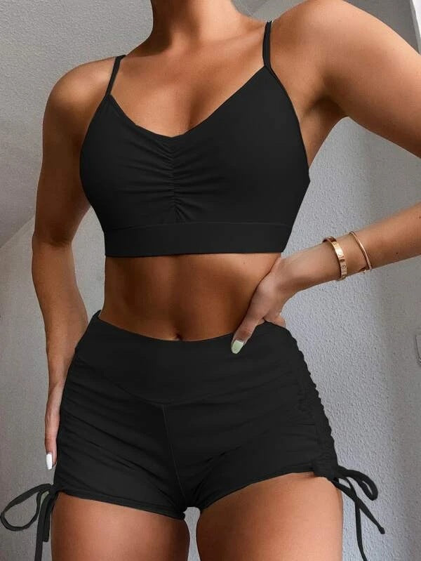 Femme Athletic Hochgeschnittenes Badeanzug-Set Drune