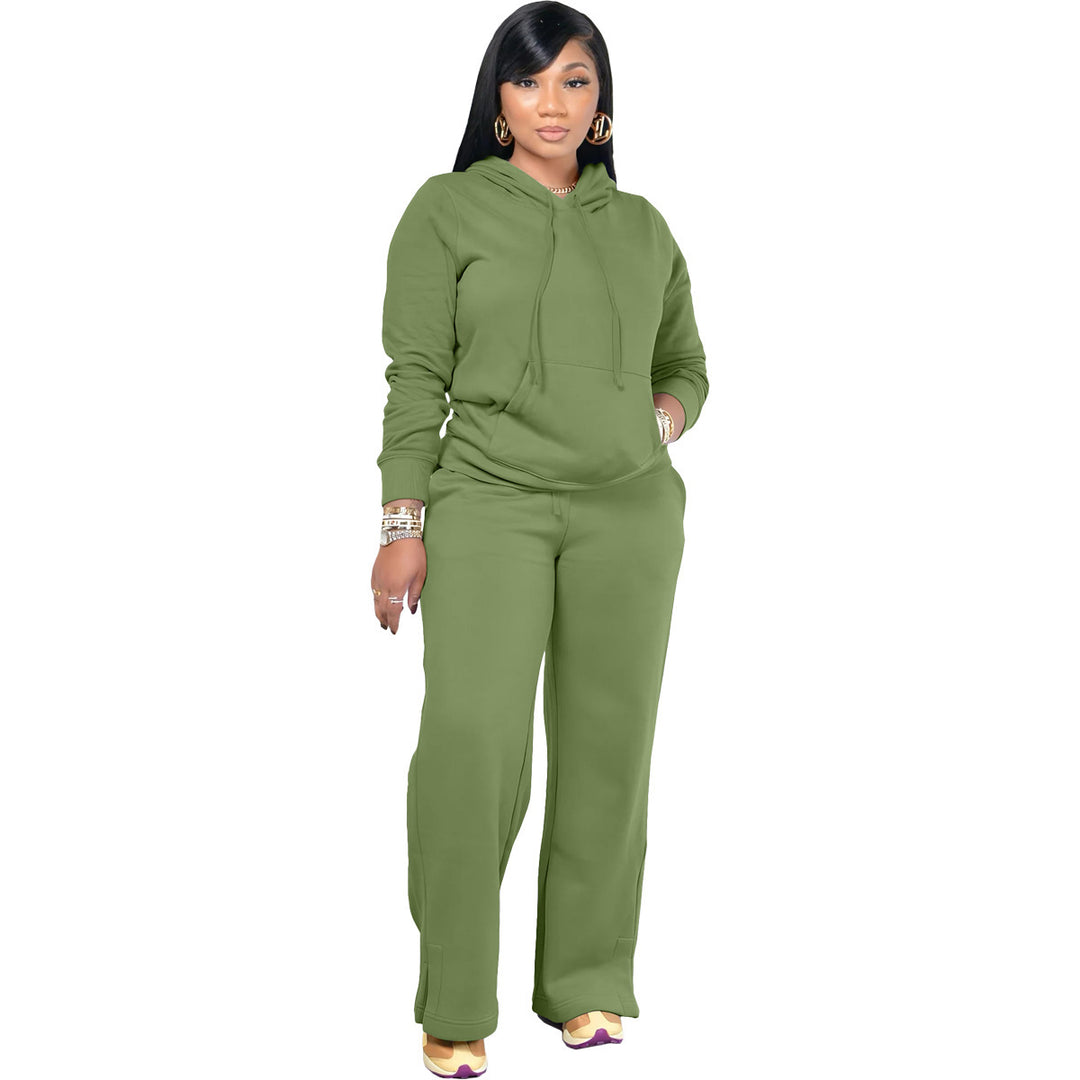 Damen entspannter Hooded Sweatsuit Drune
