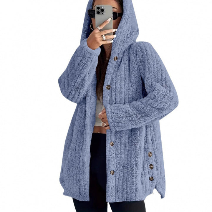 Damen kuschelige Fleecejacke Drune