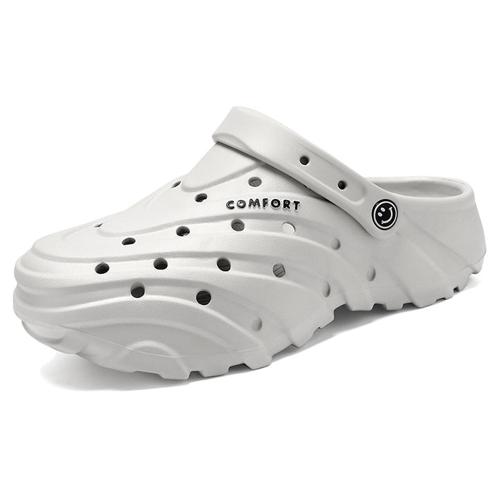 Unisex nan leichte perforierte Komfort-Clogs mit ergonomischer EVA-Sohle und verstellbarem Fersenriemen Drune